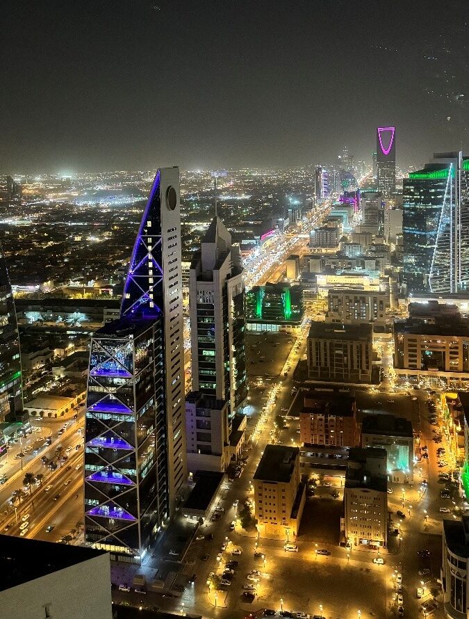 首都リヤドの夜景